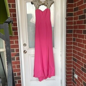 Elegant Pink Evening Gown
